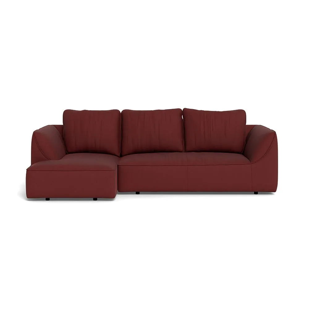 Heal's Morven Left Hand Facing Corner Chaise Sofa Capelo Linen-Cotton Etruscan Red 1