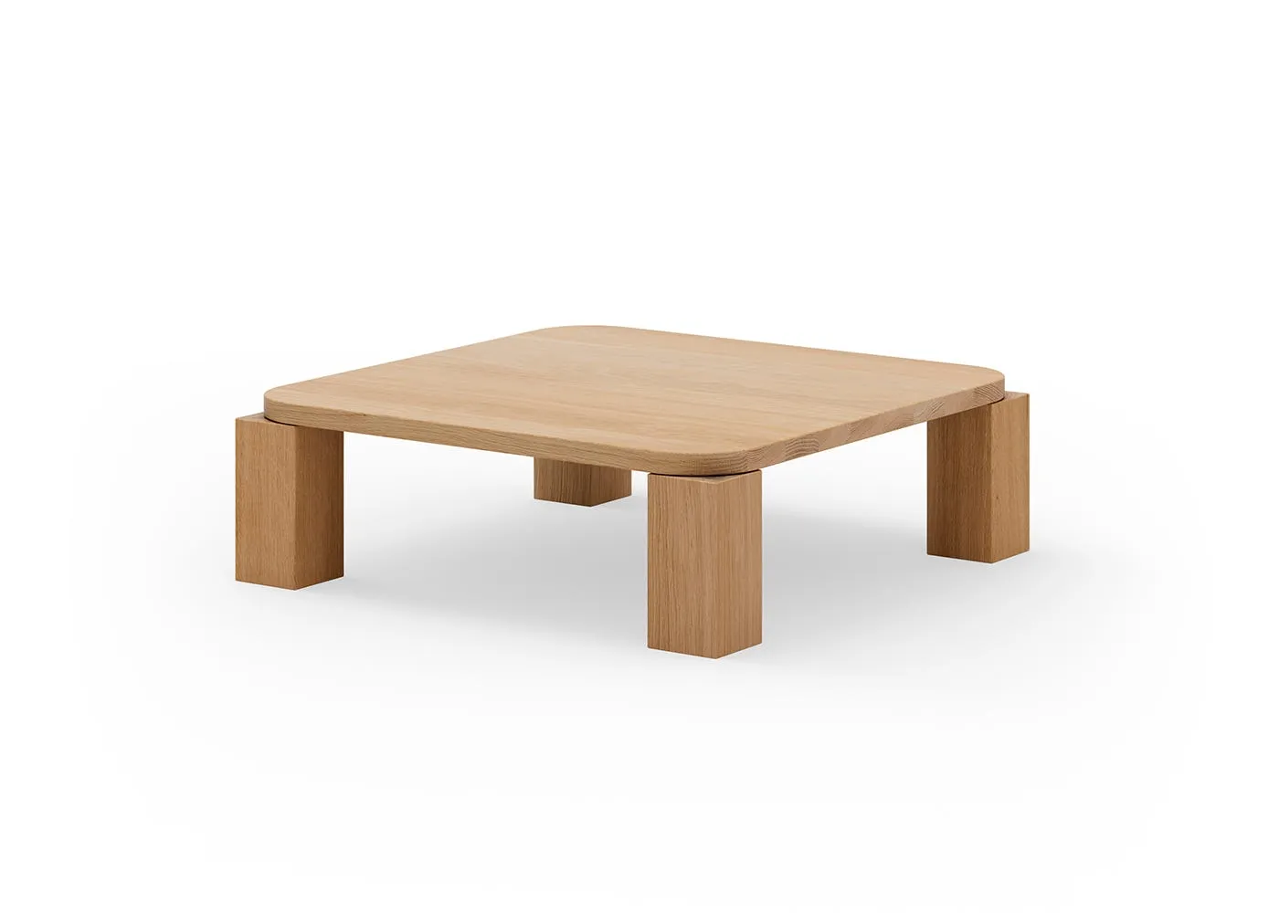 New Works Atlas Coffee Table Natural Oak 82 x 82cm 1