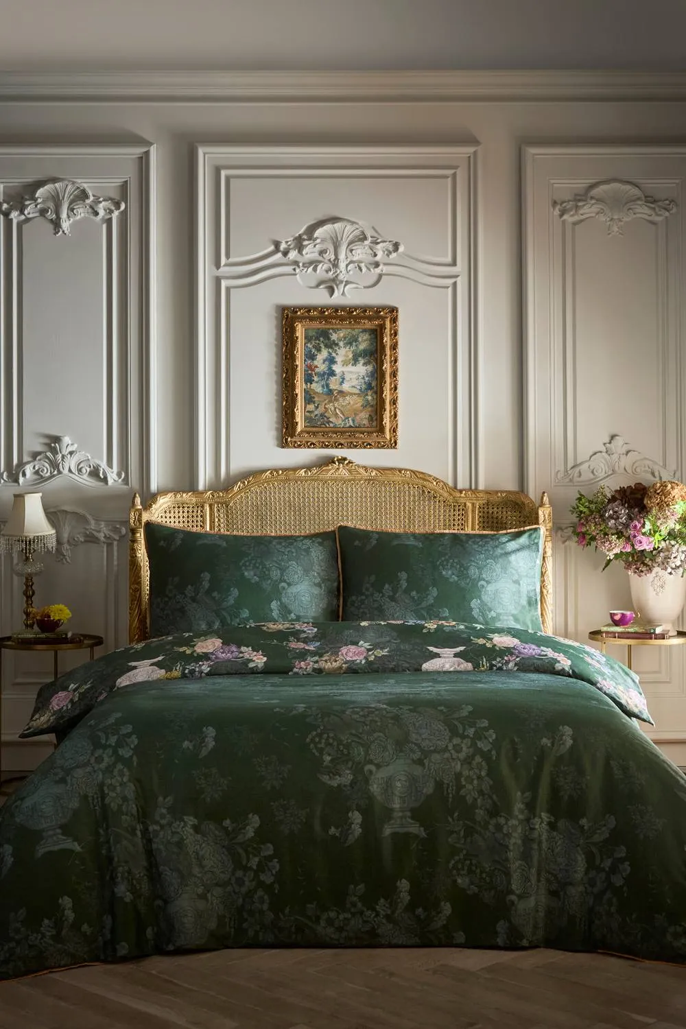 Laurence Llewelyn-Bowen 'Tuscan Holiday' 100% Cotton Duvet Cover Set in Green 4