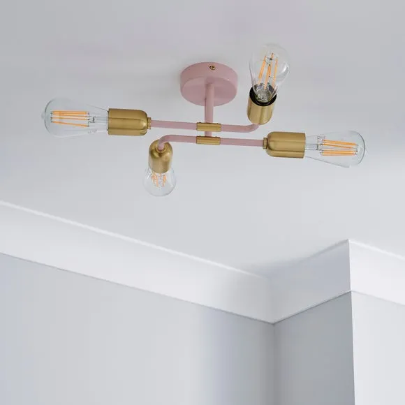 Kacy 4 Light Flush Ceiling Light 2