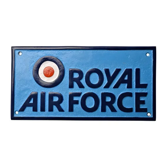 Harvey Makin Military Heritage Royal Air Force Cast Aluminium Plaque