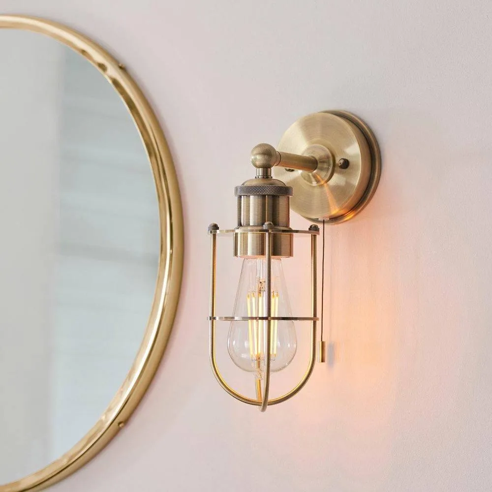 Netlighting 'TREVISO' Non Dimmable Stylish Contemporary Metal Bathroom Wall Lamp in Yellow 2