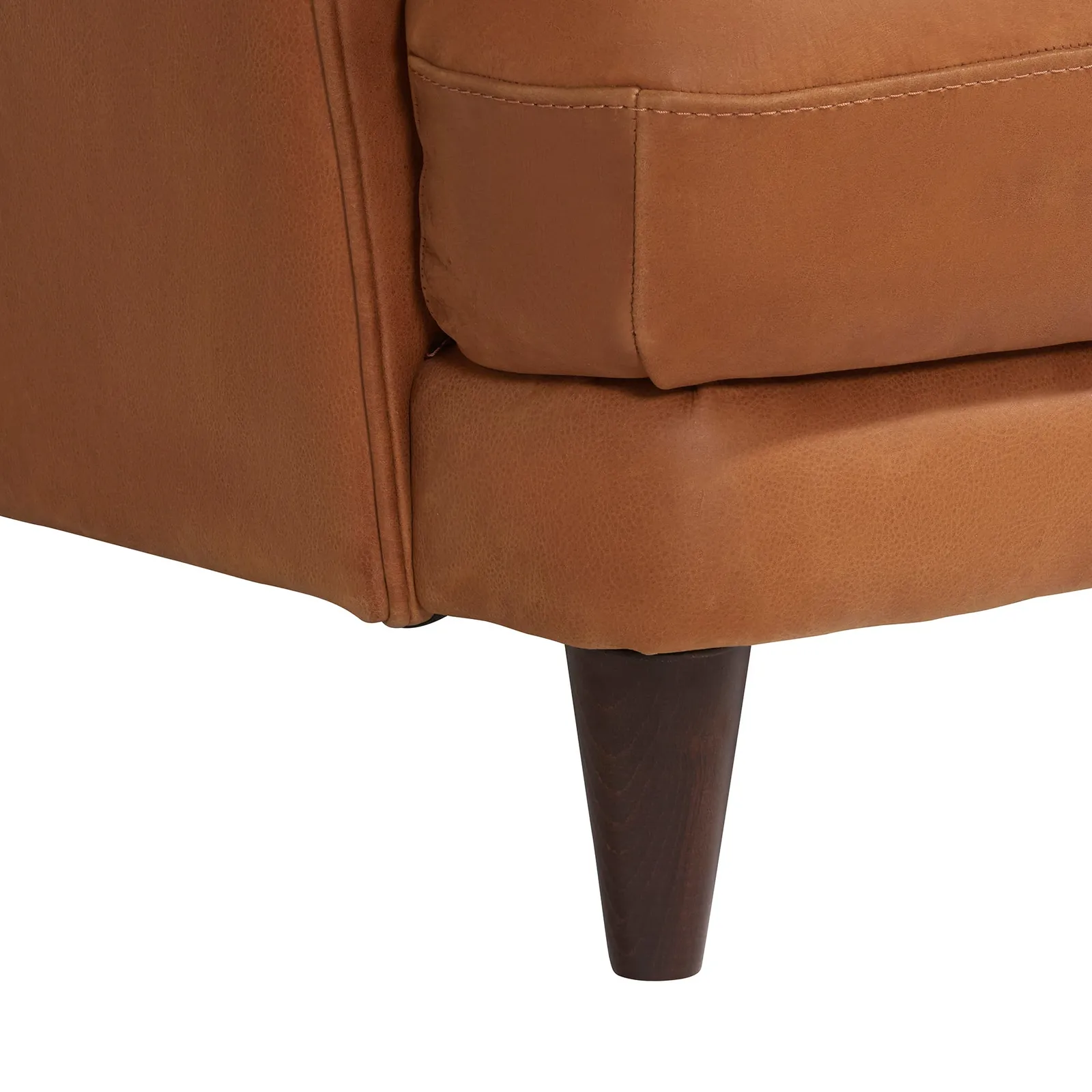 Aldo Loveseat Sofa, Brown Leather | Barker & Stonehouse 5