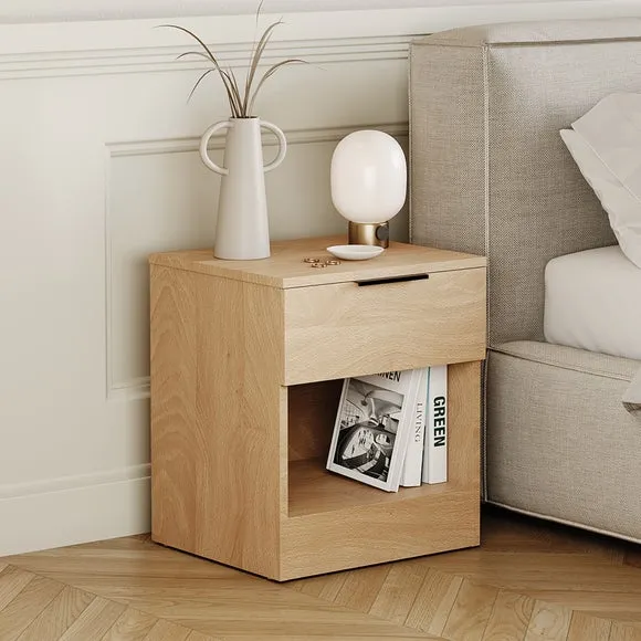 Return - Hayes 1 Drawer Bedside Table