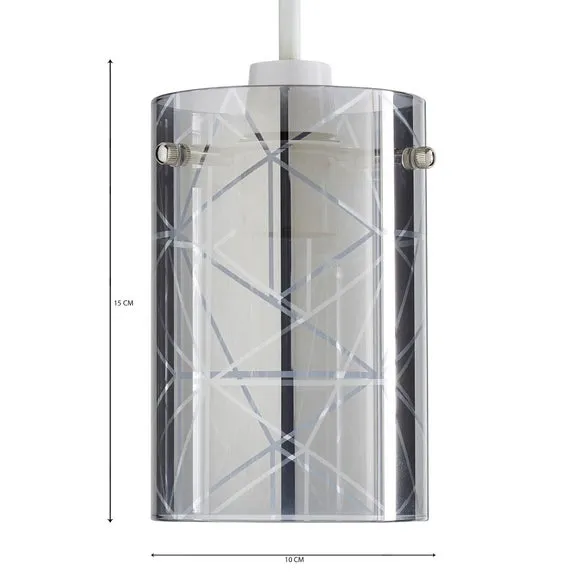 Grayson Smoked Glass Easy Fit Pendant Shade 5