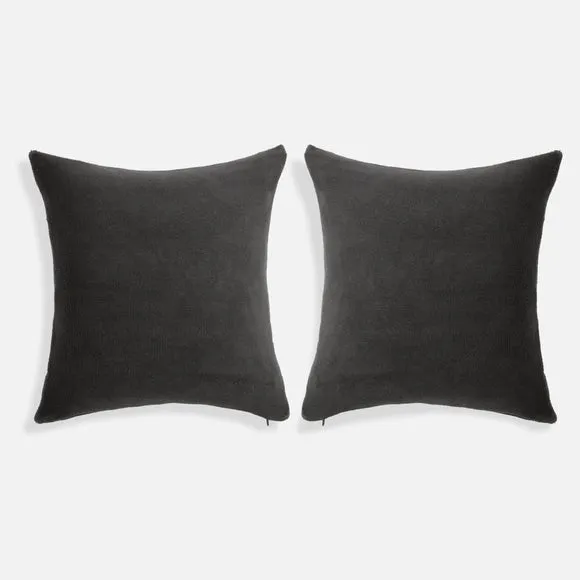 Set of 2 Fleece Square Cushion Covers 3
