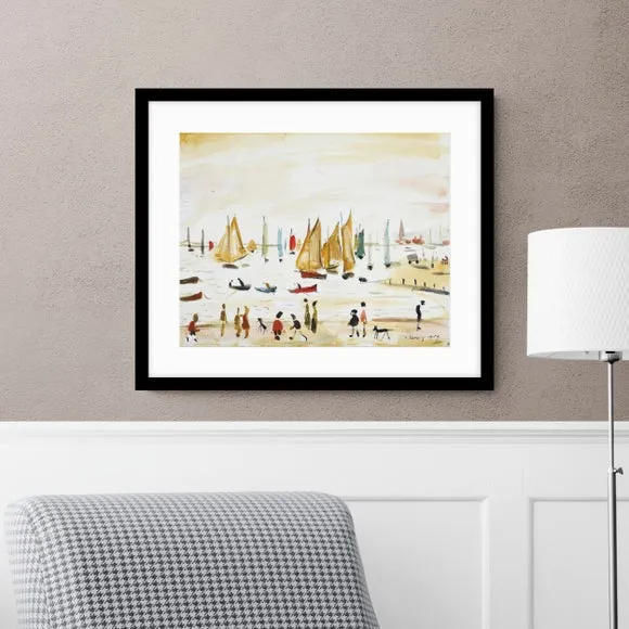 Yachts 1959 Lowry Framed Print