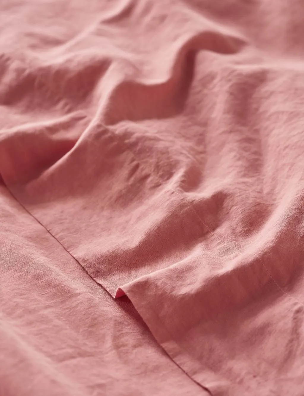 Piglet In Bed Linen Rich Plain Flat Sheet Pink
