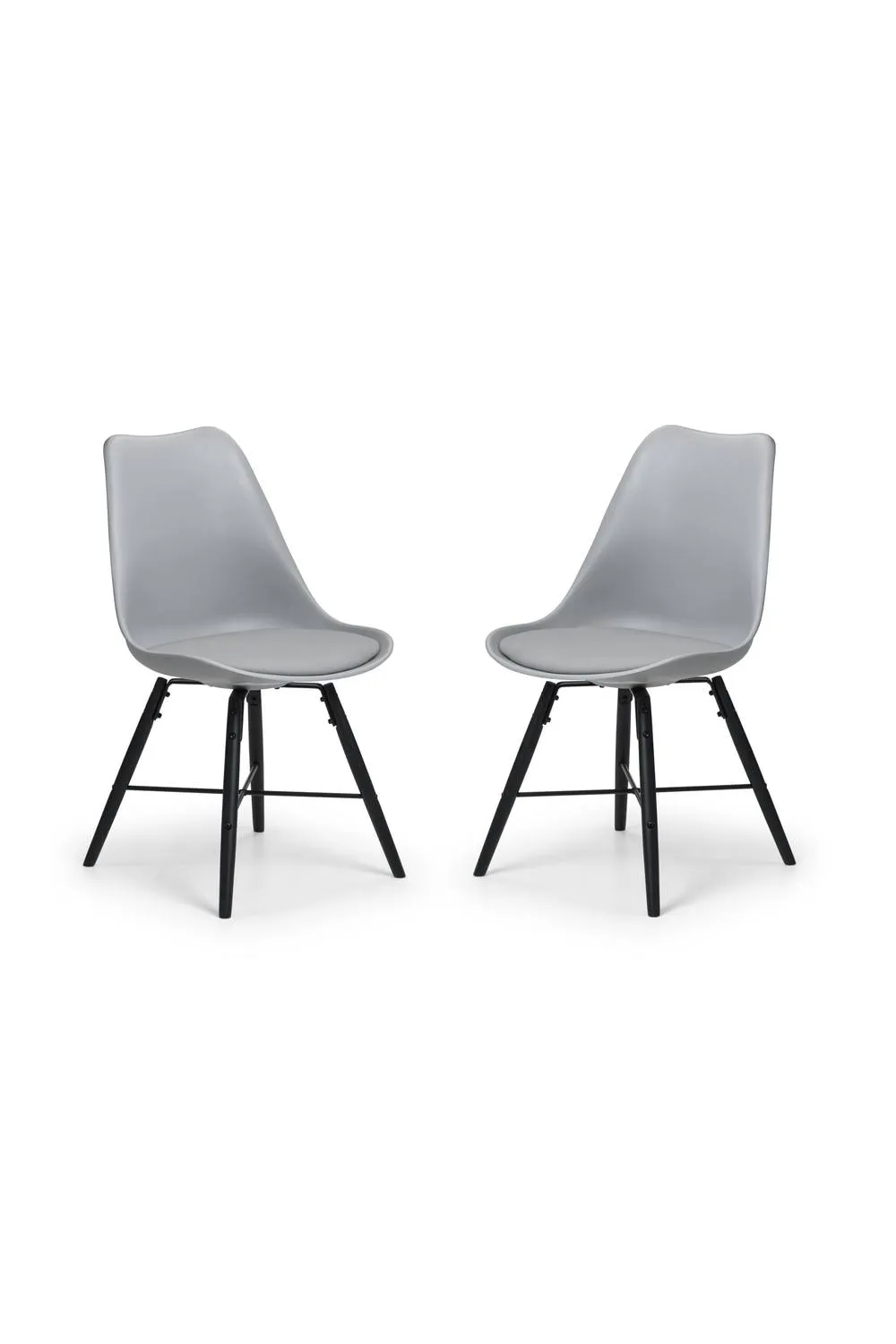 Julian Bowen Kari Plastic Dining Chair (Set of 2) in Grey 5