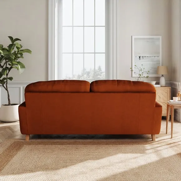 Martha Matte Plush Velvet 3 Seater Sofa 3
