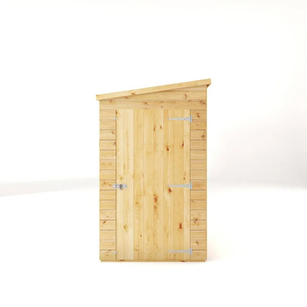Mercia 12 x 4 Feet Modular Shiplap Pent - Wood - L370 x W127.9 x H203.3 cm in Light Brown 3