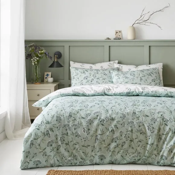 Cow Parsley Stems 100% Cotton Standard Pillowcase Pair 3