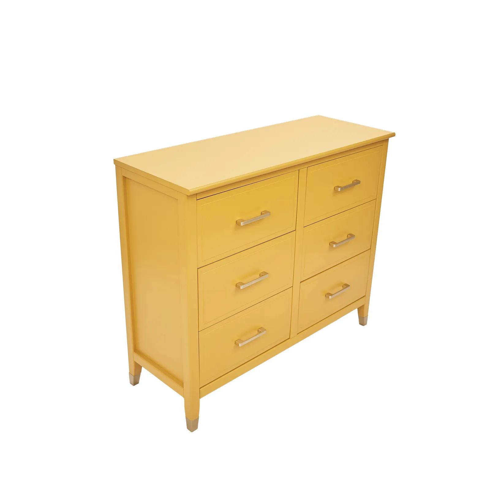 Cabinet Bits Palazzi 6 Drawer Chest of Drawers in Mustard 5