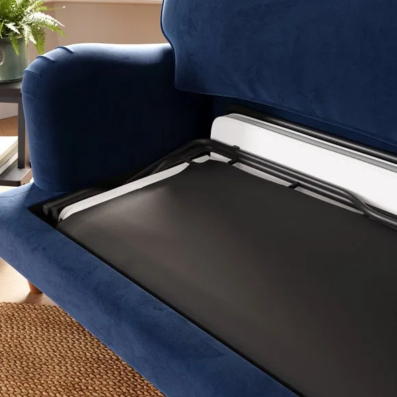 Beatrice II Matte Velvet Single Snuggle Sofa Bed 3