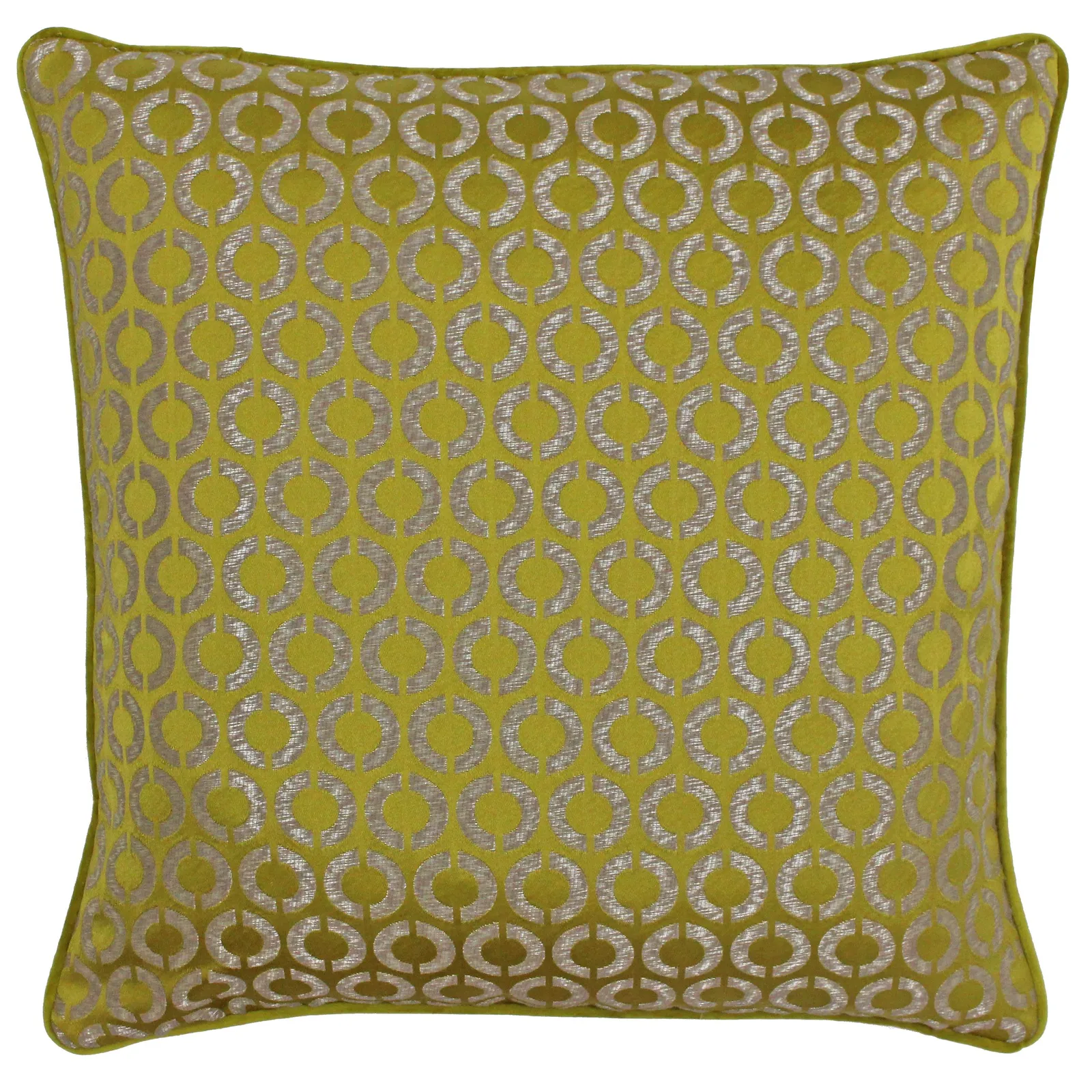 Paoletti Piccadily Jacquard Cushion in Gold
