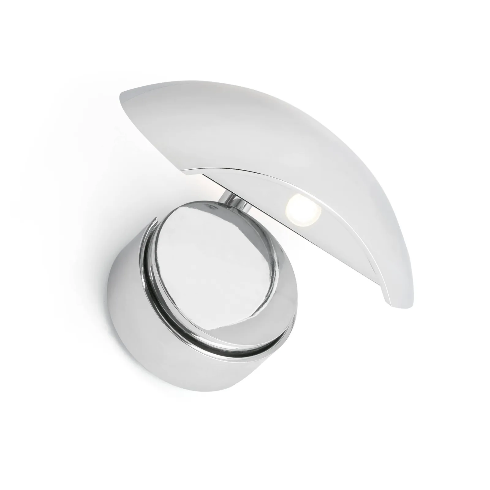 Netlighting Swing Adjustable LED Indoor Wall Light Chrome in Grey 2