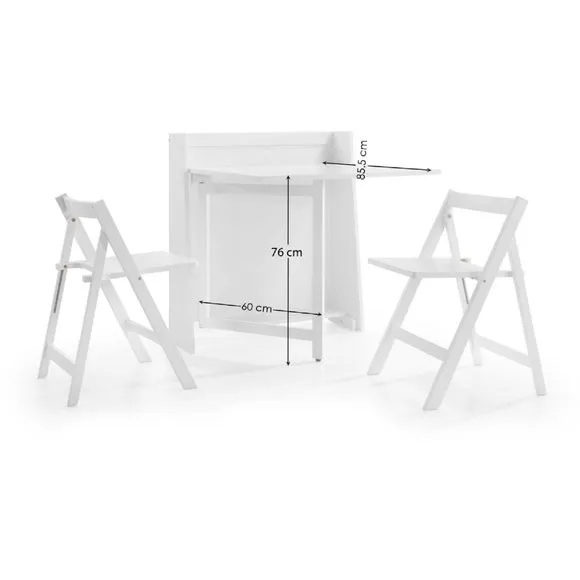 Helsinki 2 Seater Round Dining Table with 2 Chairs 4