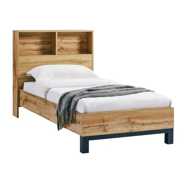 Bali Bookcase High Back Bed Frame 2