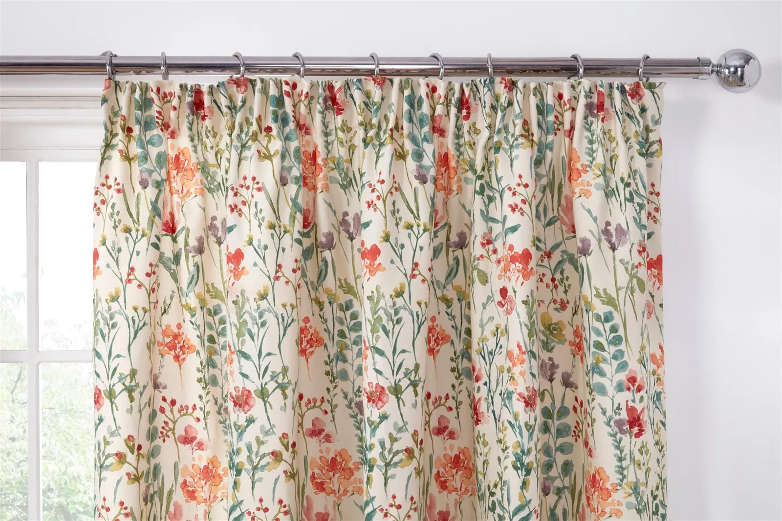 Sundour Amaryllis Pencil Pleat Curtains in Cream 2