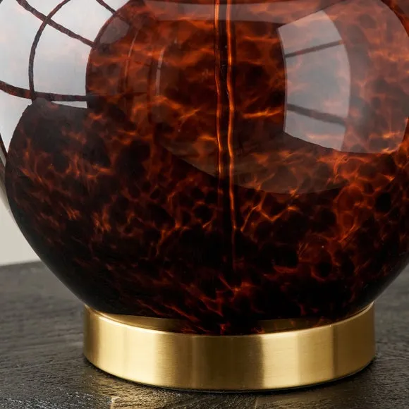 Lucien Tortoiseshell Glass Table Lamp 3