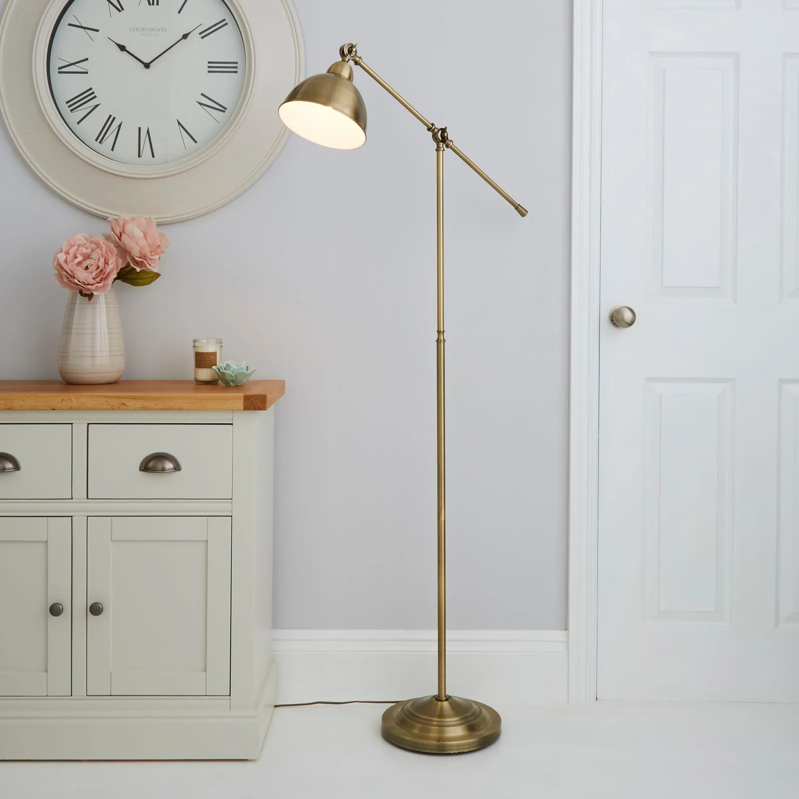 Lever Arm Reading Floor Lamp 1