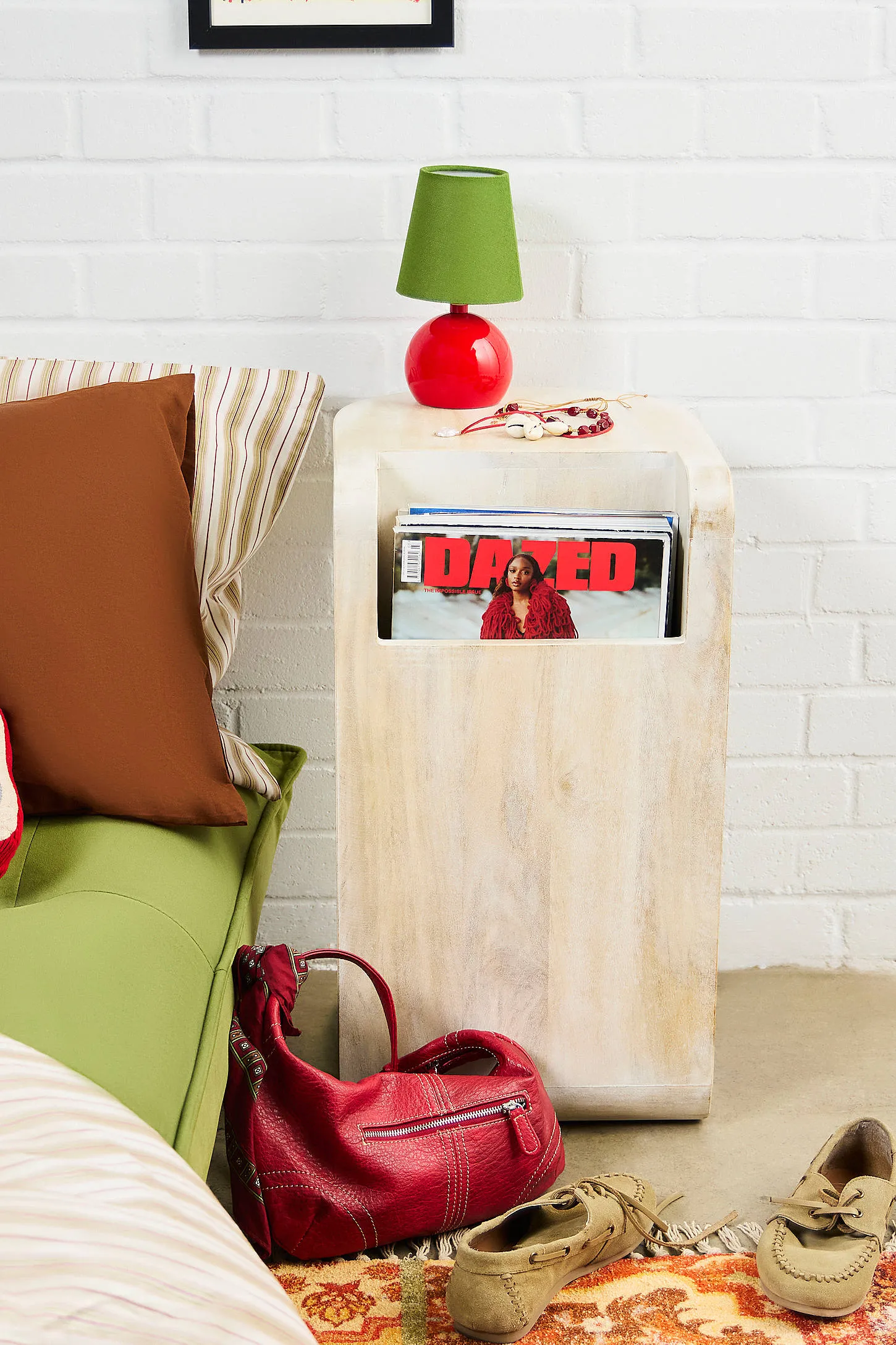 Alba Storage Side Table - White 2