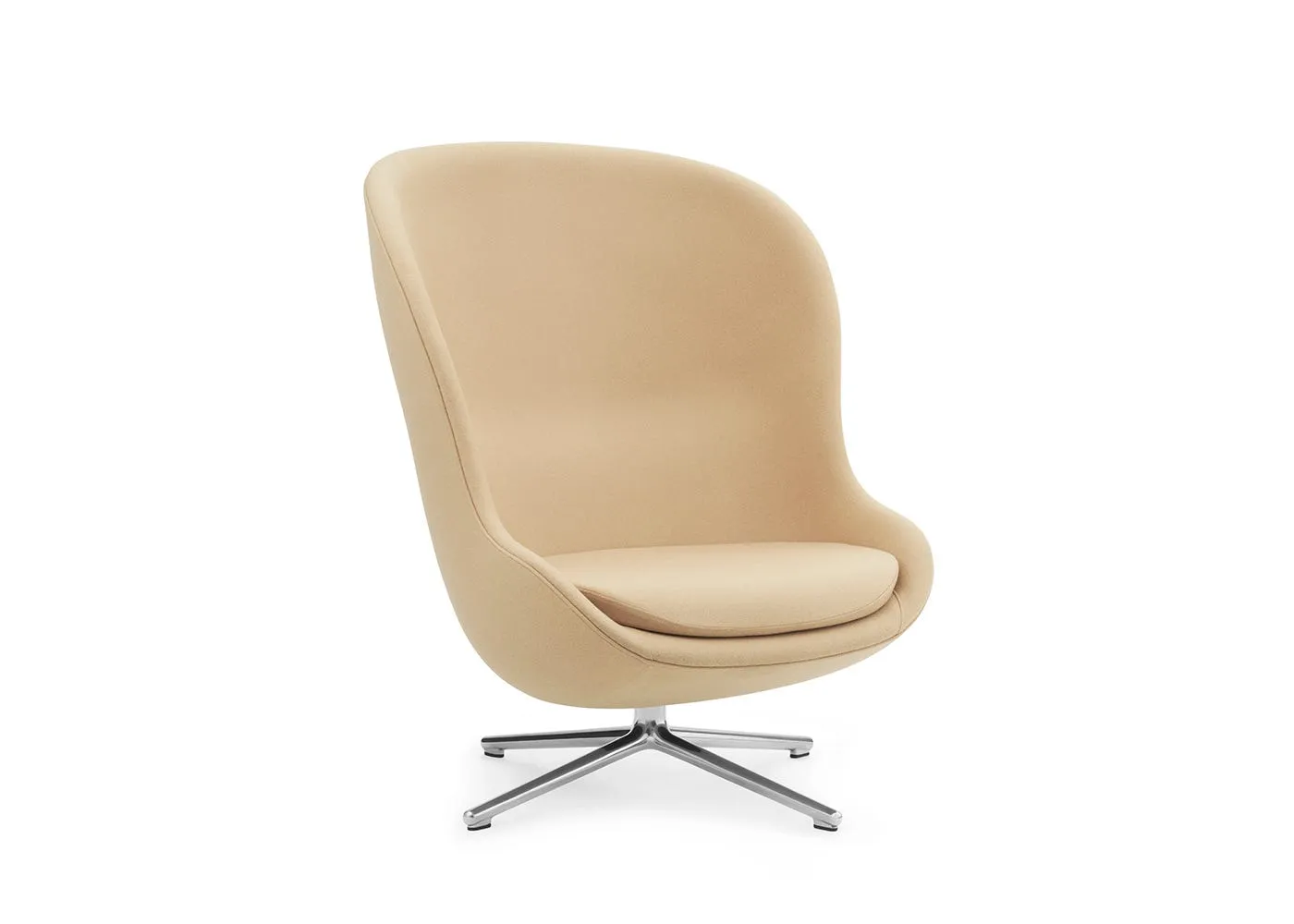 Normann Copenhagen Hyg Lounge Chair High Swivel Alu Synergy 18