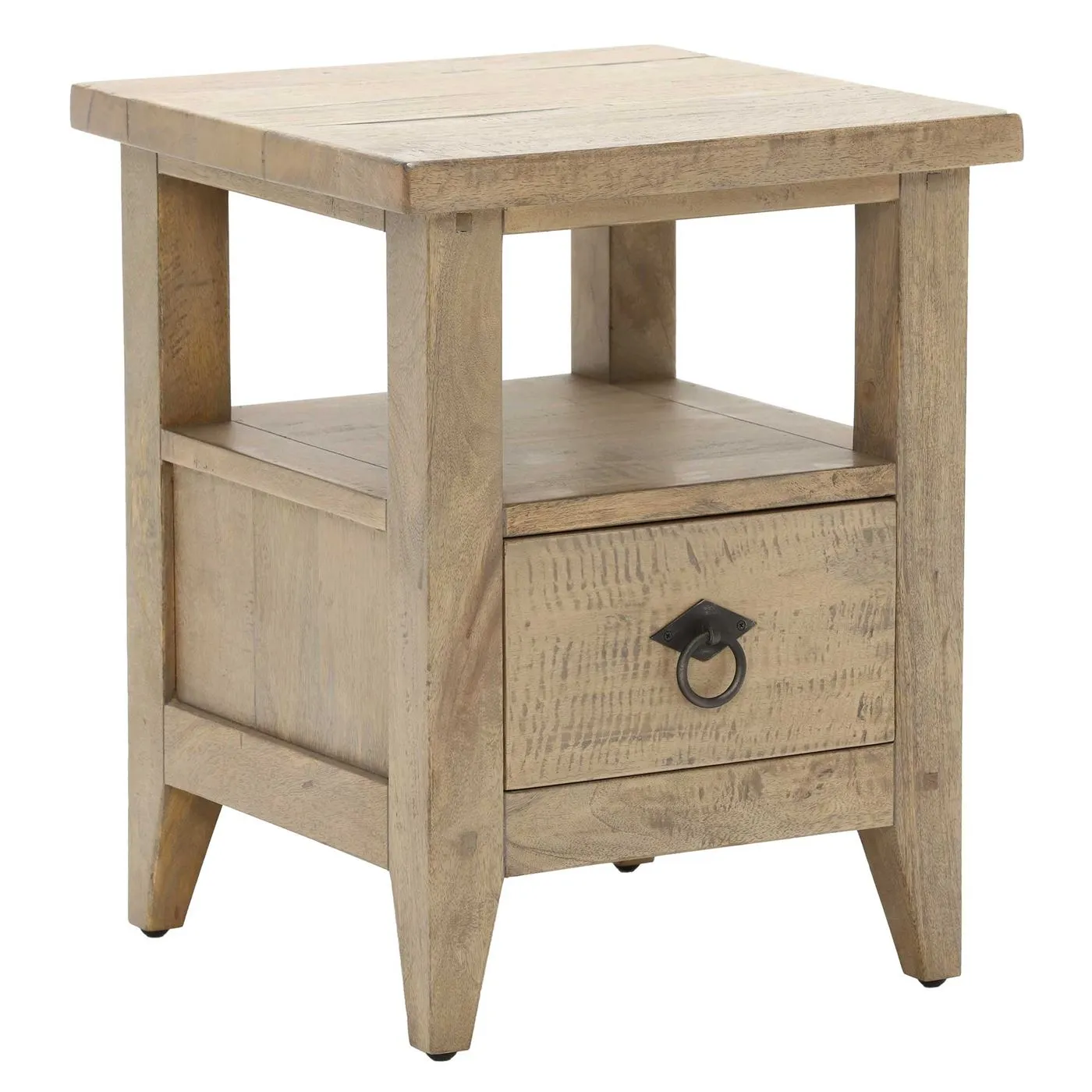 Hancock Side Table, Salvage Deep Grey