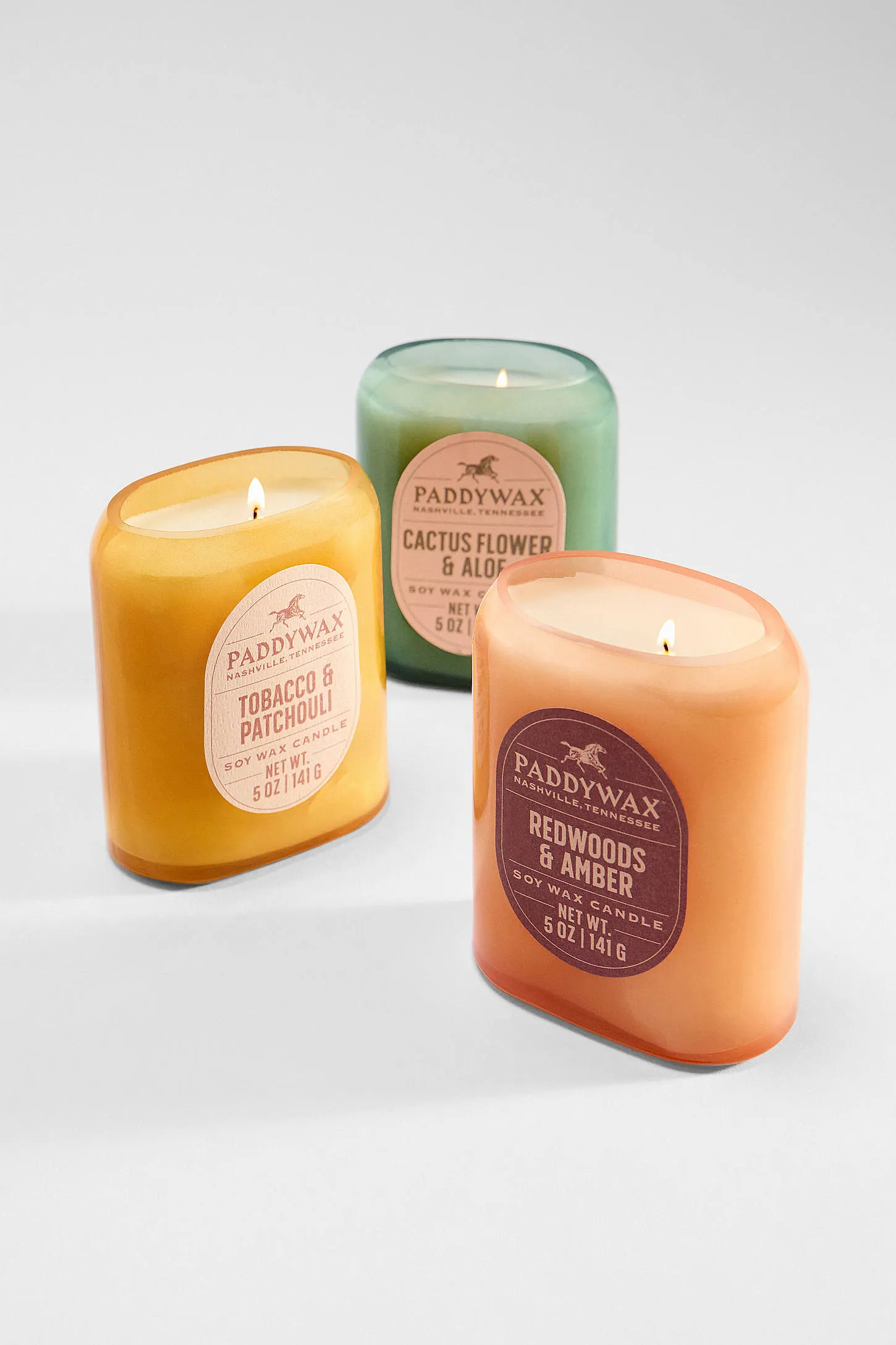 Paddywax Vista Tobacco & Patchuouli Soy Wax 5oz Candle ALL 4