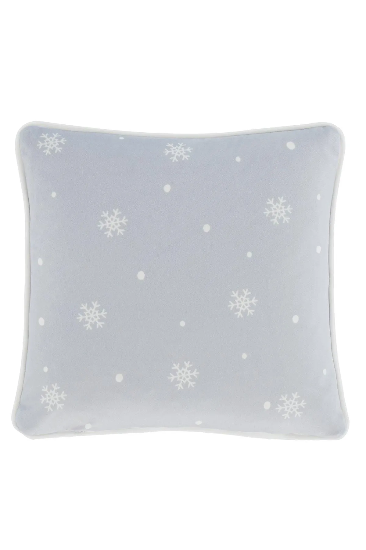 Fusion 'Christmas Woodland Animals' Velvet Filled Cushion in Red 2
