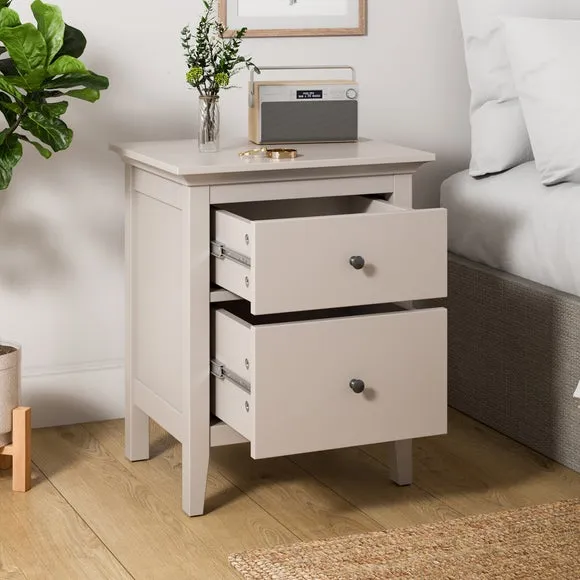 Lynton 2 Drawer Bedside Table 2