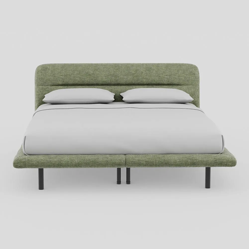 Heal's Gia Bed Super King Nova Velluto Bilbao Slats Black Feet 1