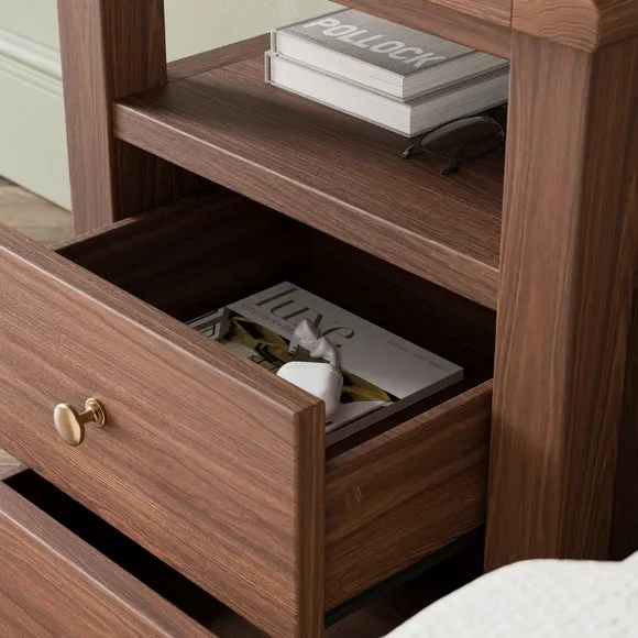 Olney 2 Drawer Bedside Table 3
