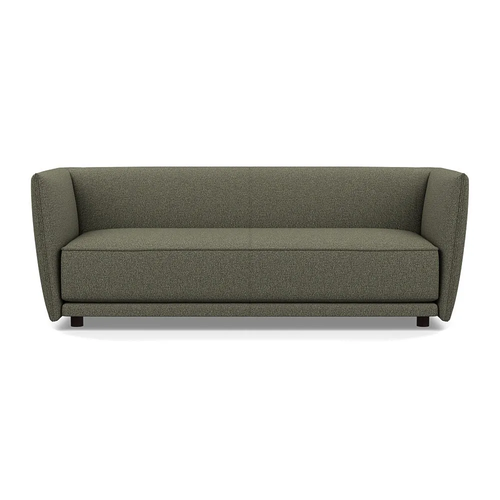 Heal's Valley 3 Seater Sofa Loop Boucle Forest Walnut Stain Feet 1