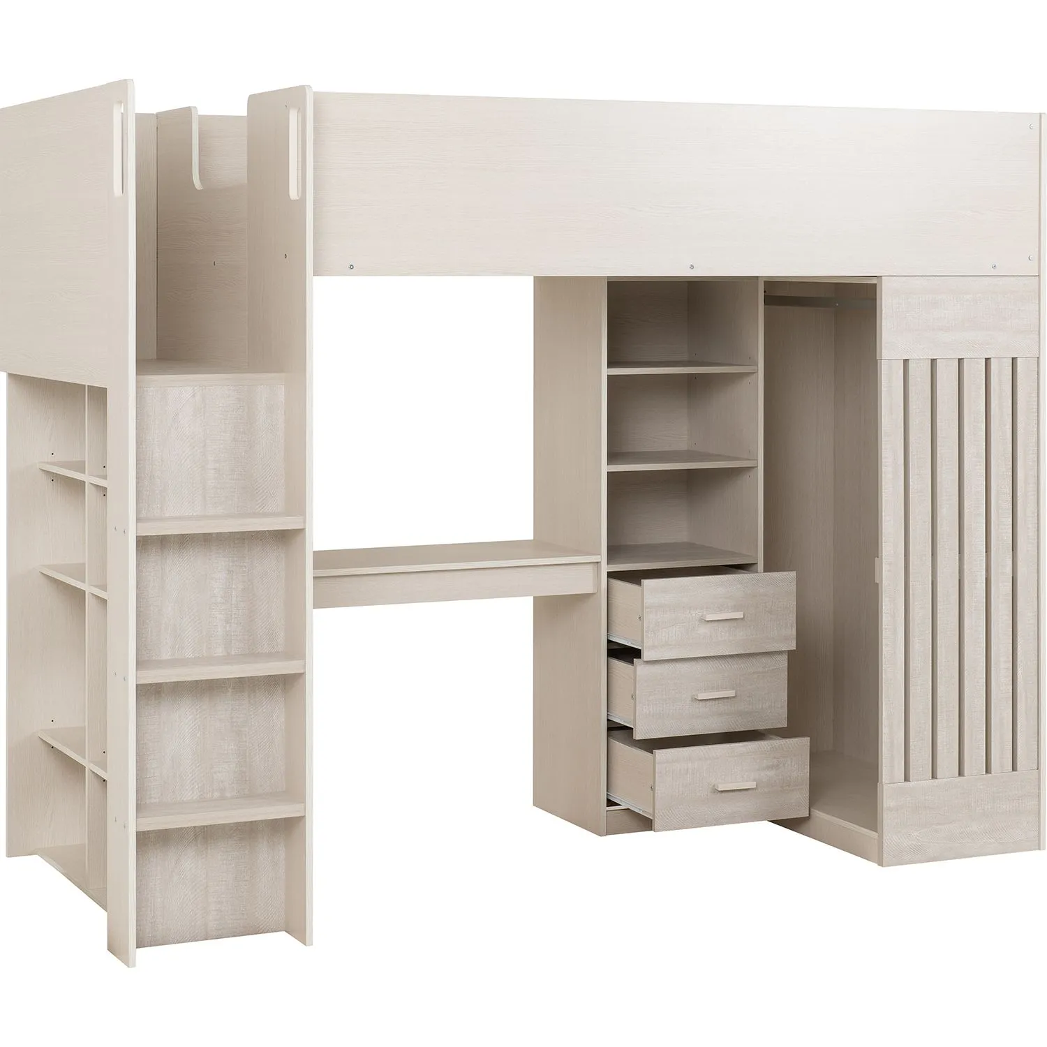 Seconique Jupiter High Sleeper Bed in Taupe 3