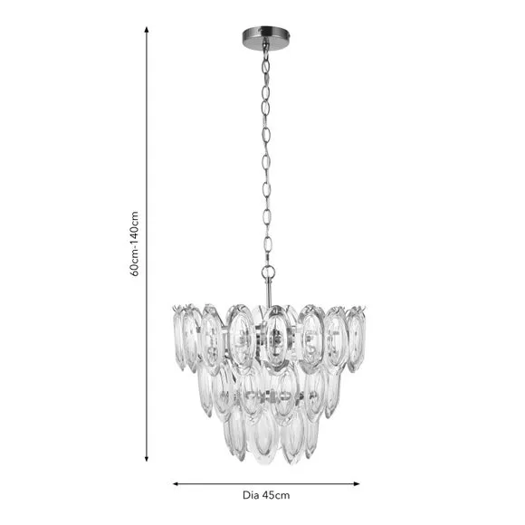 Dusk 6 Light Adjustable Chandelier 6