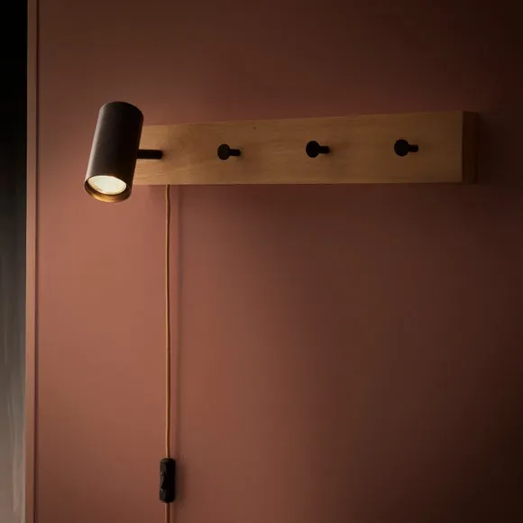 Jacques Plug In Wall Light & Clothes Hanger 2