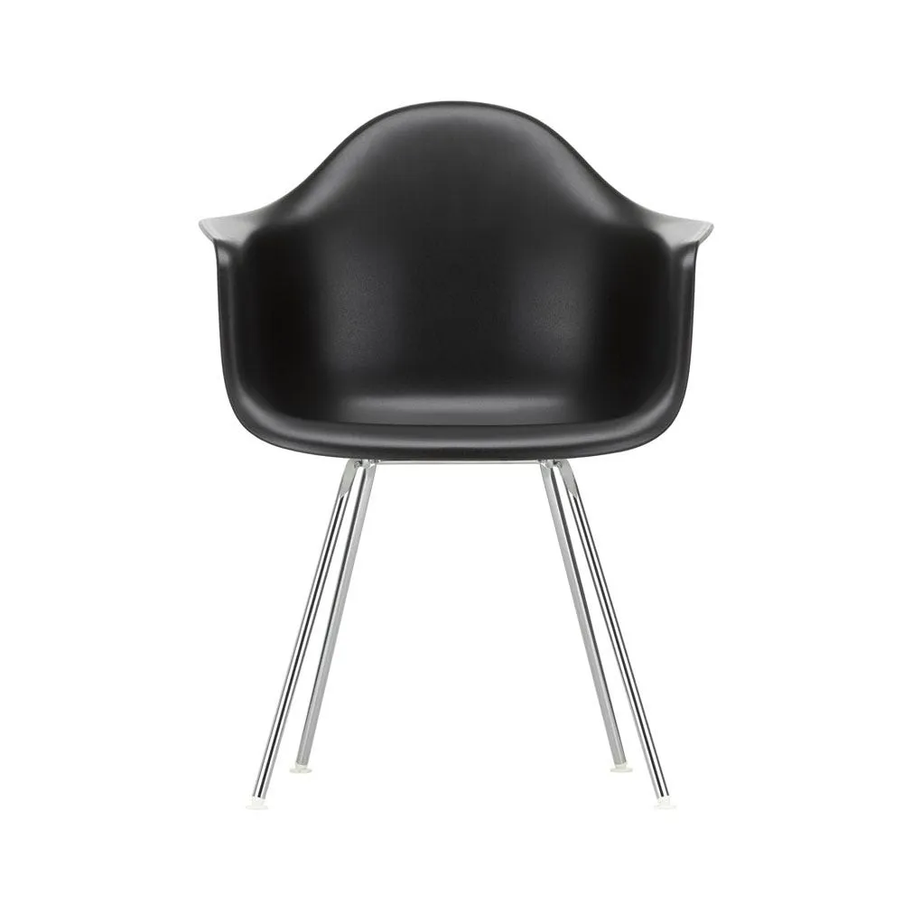 Vitra Eames DAX Armchair New Height Deep Black Chrome Base 3