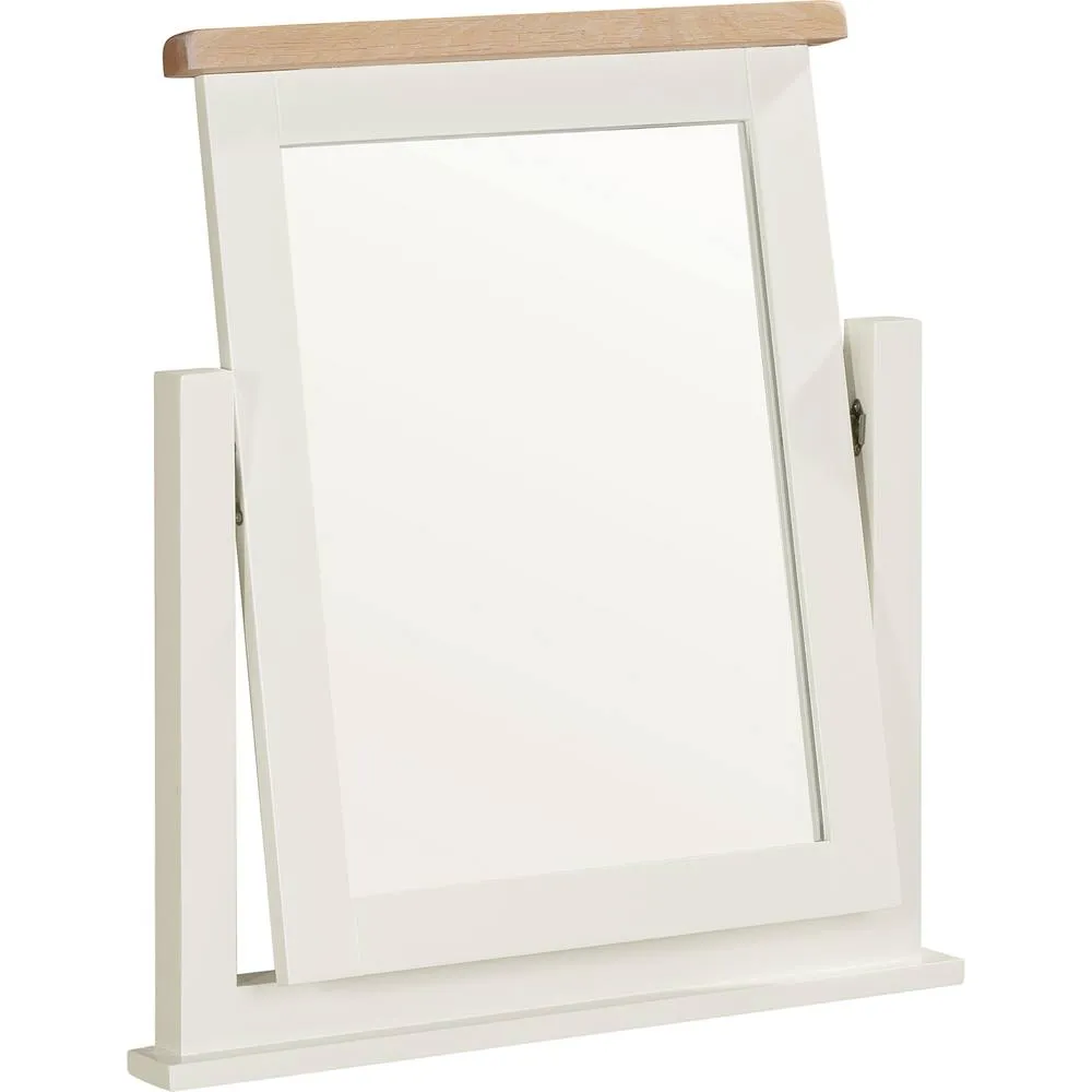 Seconique Windsor 3 Drawer Dressing Table Set - Ivory 6