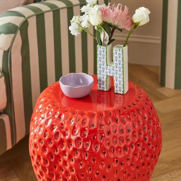 Strawberry Ceramic Side Table 2