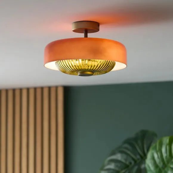 Floyd Retro Flush Ceiling Light