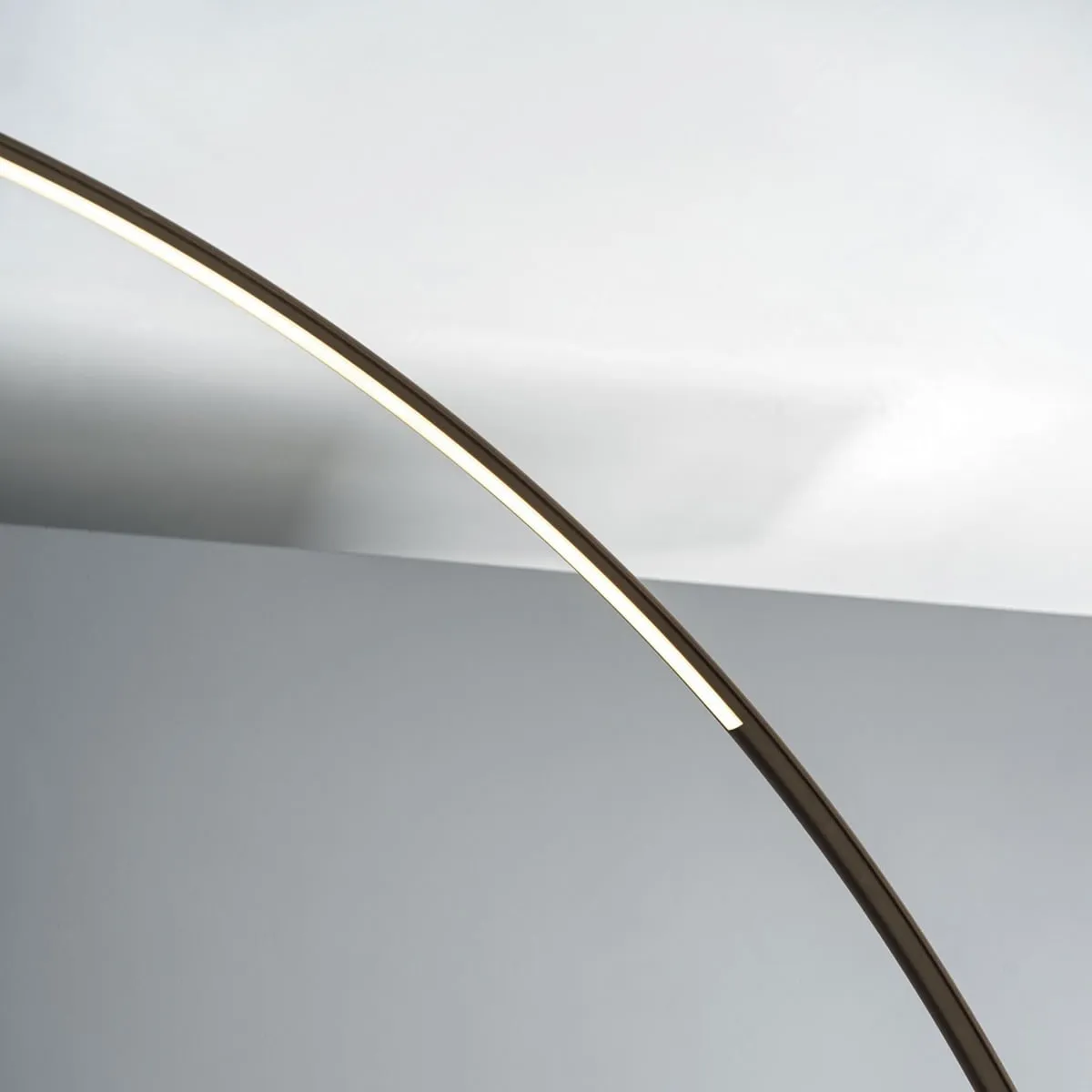 Bontempi Circle Floor Lamp, Round, Grey Metal | Barker & Stonehouse 3