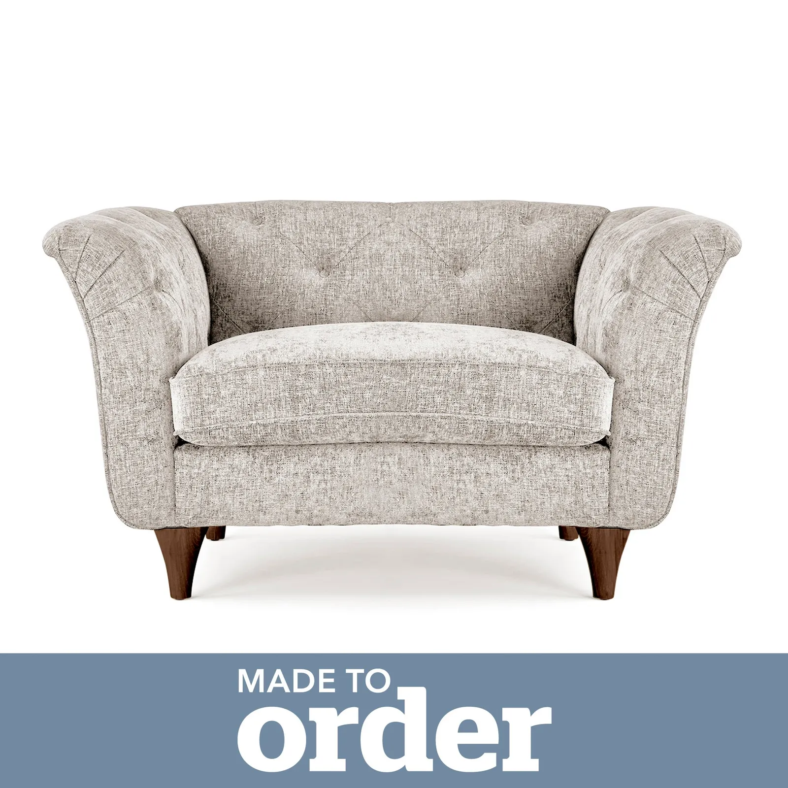 Jaipur Snuggle Chair Luxury Chenille Brown
