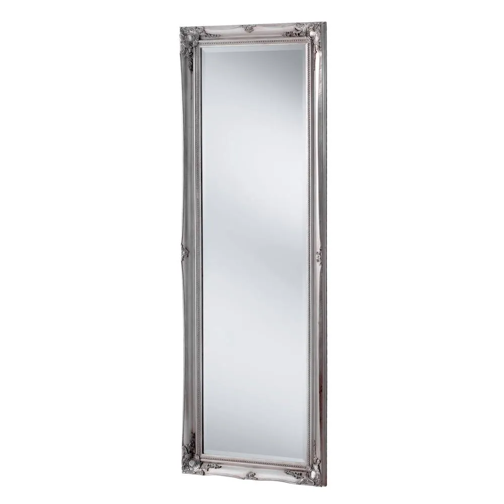 Yearn Mirrors French Style Carved Tall Mirror Silver 166x60cm 3