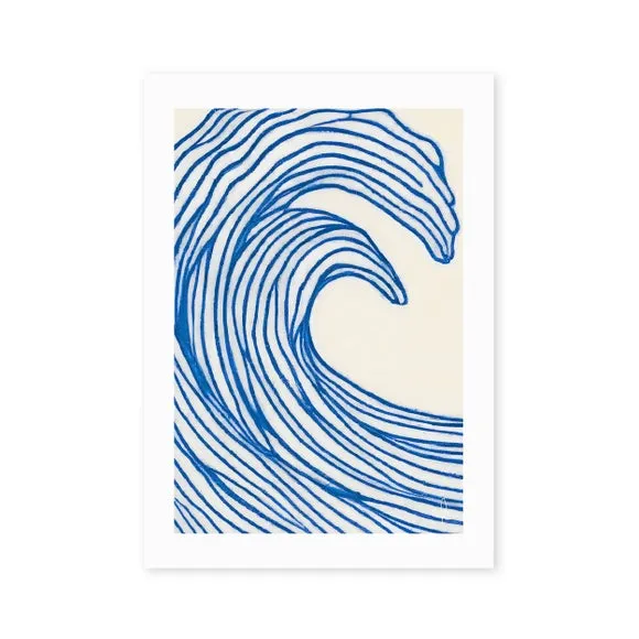East End Prints Wavy Lines Print 2
