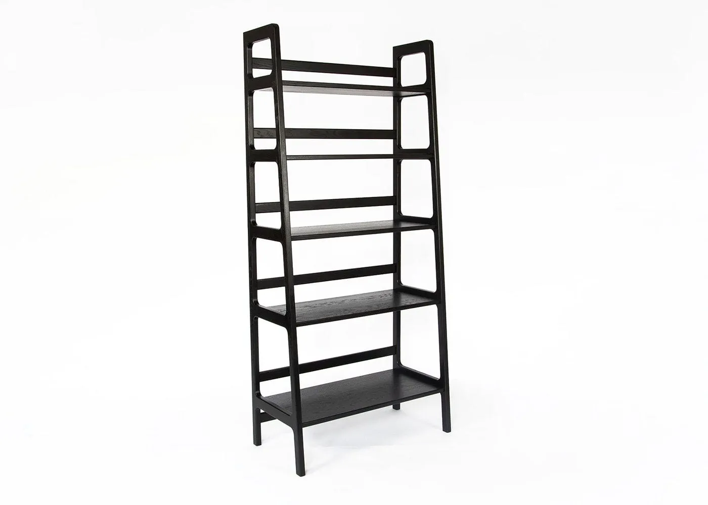 Scp Agnes High Shelving Unit Black Stained Oak
