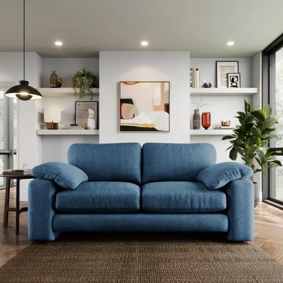 Magnus Vintage Soft Chenille 3 Seater Sofa 1