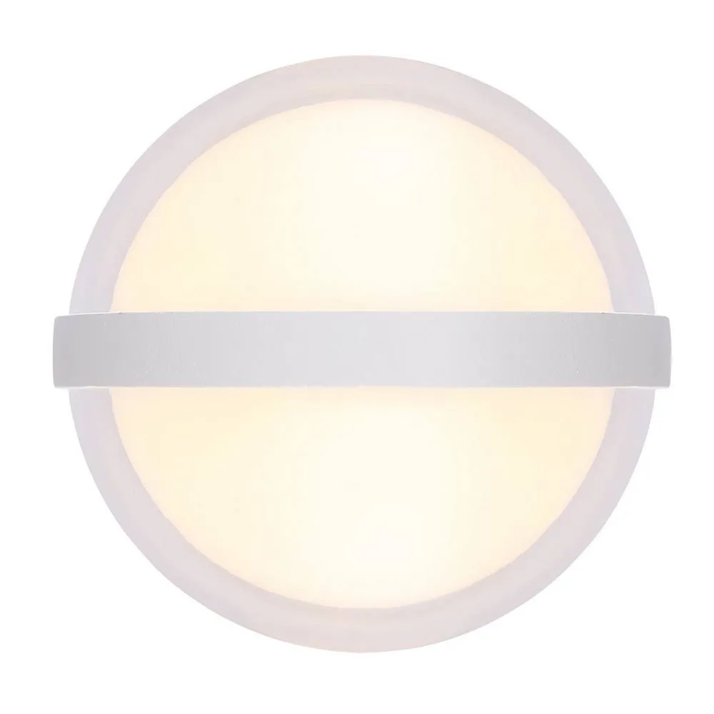 Netlighting Illi Outdoor Globe Wall Lamp White Matt IP54 LED 3000K 2