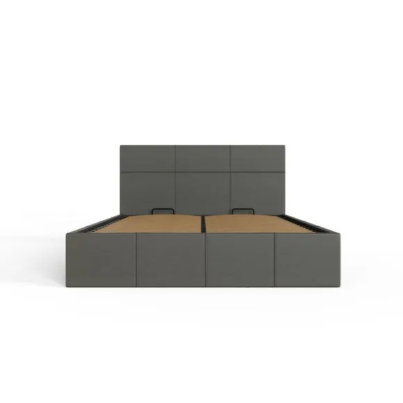 Side Lift Ottoman Bed, Faux Leather 5