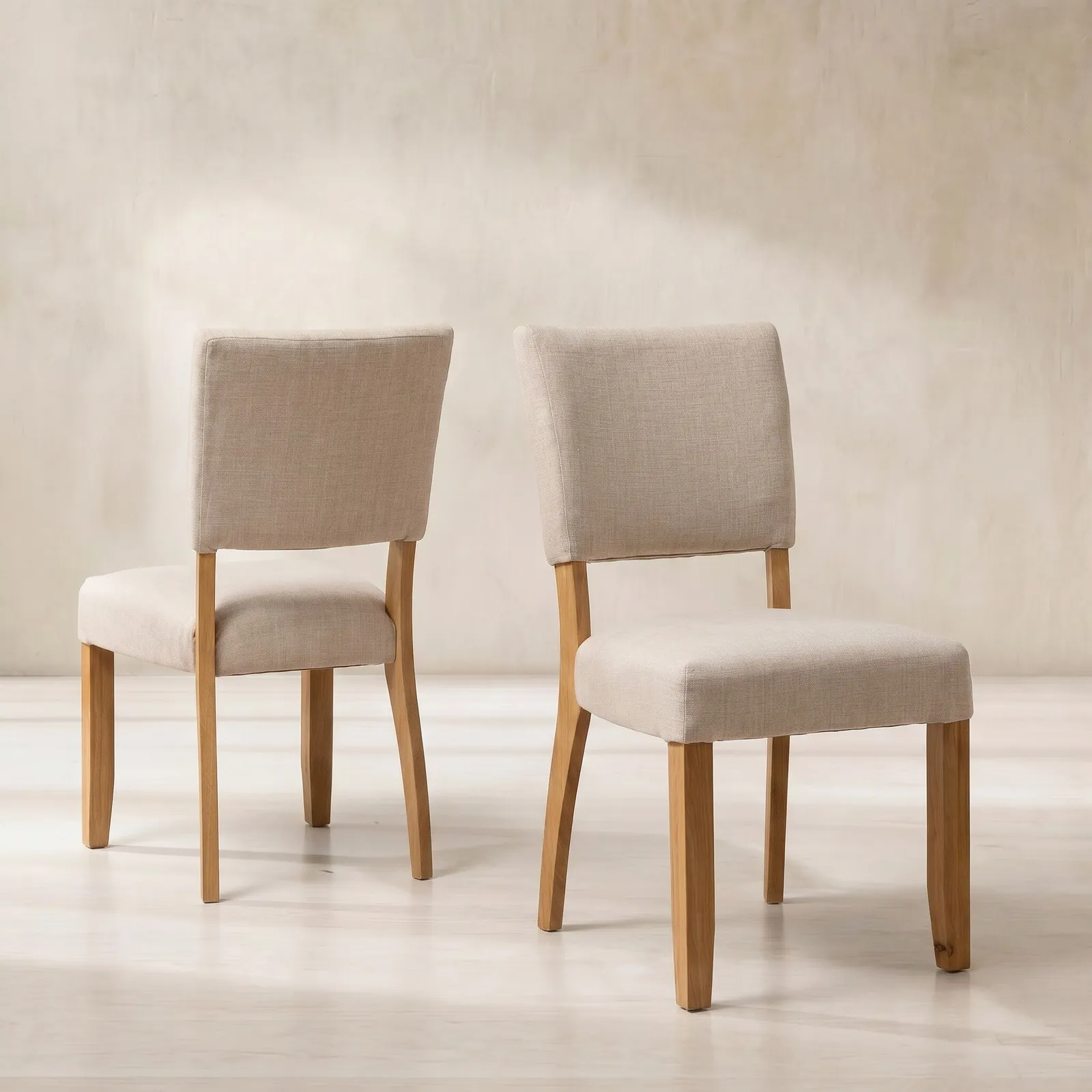 Witney Fully Upholstered Dining Chair 48X60X93Cm, Neutral Fabric | Barker & Stonehouse